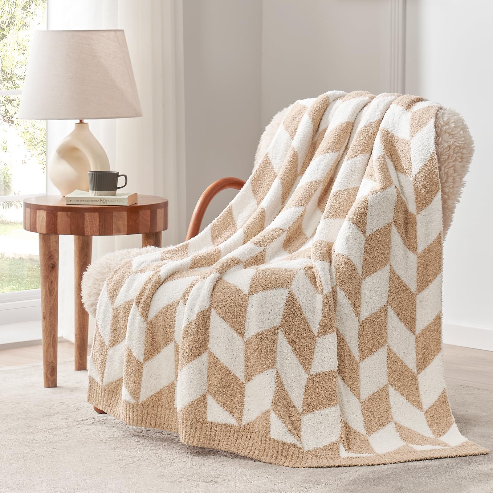 Reversible Plush Throw Blanket
