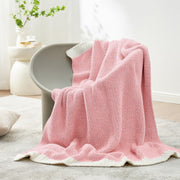 Reversible Plush Throw Blanket