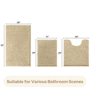 Chenille Bathroom Rug Set