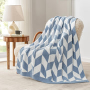 Reversible Plush Throw Blanket