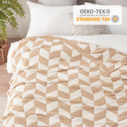 Reversible Plush Throw Blanket
