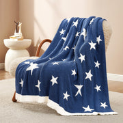 Reversible Plush Throw Blanket